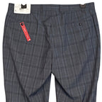 Calvin Klein Suit Pants Men's 38"x32" Slim Fit Wool Blend Grey & Blue Plaid