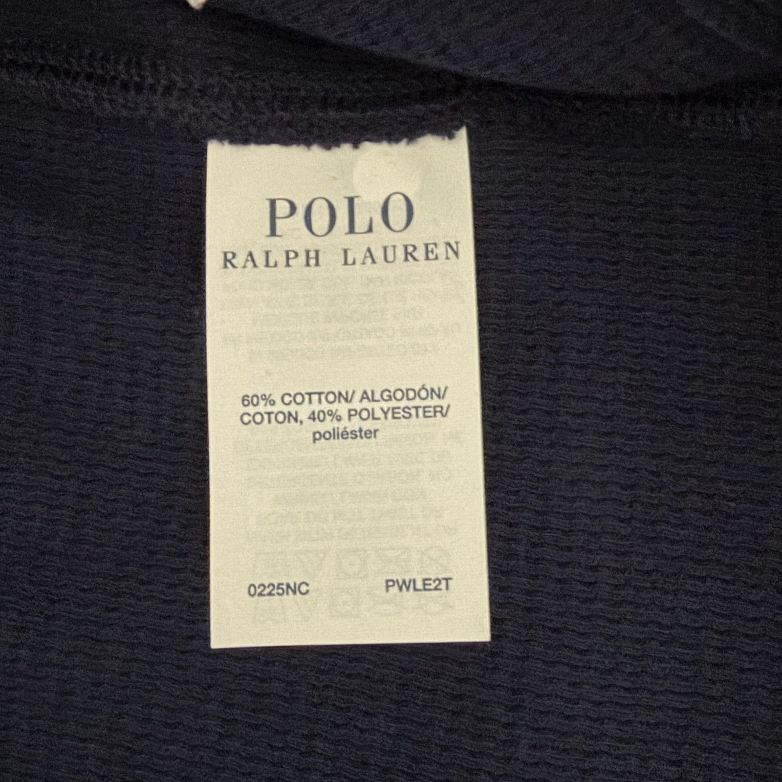 Polo Ralph Lauren Sleepwear Men's 1XT Crew Neck Long Sleeve Knit Shirt Blue