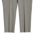 Perry Ellis Portfolio Pants Men's 36x29 Dress Pant Slim Fit Grey Window Pane NEW