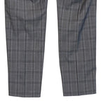 Calvin Klein Suit Pants Men's 38"x32" Slim Fit Wool Blend Grey & Blue Plaid