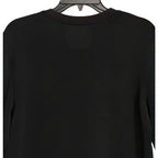 Daniel Buchler T-Shirt Men's Small Crew Neck Long Sleeve Stretch Solid Black