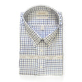 Roundtree & Yorke Shirt Big & Tall Men's 20 36/37 Blue Check Dress Shirt