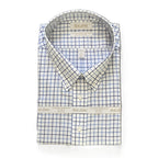 Roundtree & Yorke Shirt Big & Tall Men's 20 36/37 Blue Check Dress Shirt