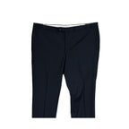 Daniel Cremieux Dress Pant Men's 46L Traveler Raw Hem Comfort Waist Navy