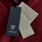 Daniel Cremieux V-Neck Sweater Men's Large Luxury Cashmere Burgundy