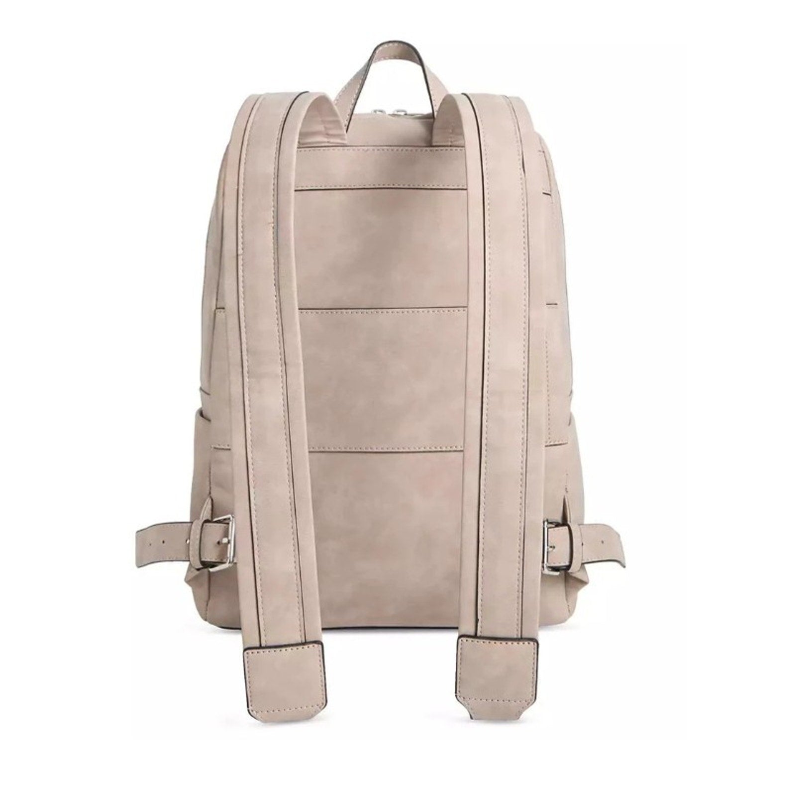 Alfani School College Backpack Adjustable Backstrap Zip Closure Medium Beige