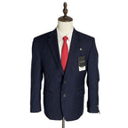 Lauren Ralph Lauren Suit Jacket Men's 40 Short Classic Fit Navy Blue Wool