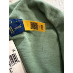 Polo Ralph Lauren Shirt Men's Large Buttonless Polo Cotton Linen Blend Green
