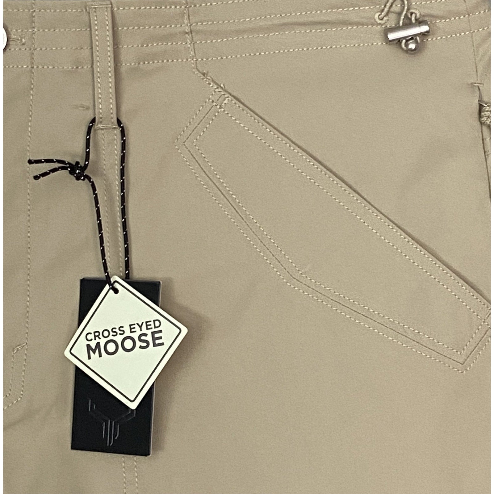 Cross Eyed Moose Pant Men's 38x29 Skydiver Tech Parachute Khaki