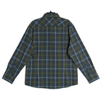 Mizzen+Main Men's XL Trim Fit City Flannel Twill Shirt Olive Thomas Plaid