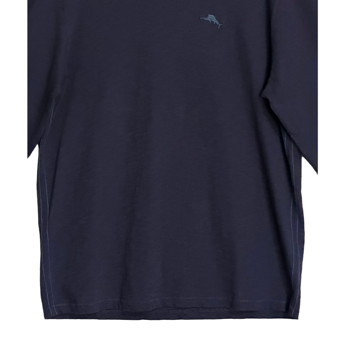 Tommy Bahama T-Shirt Men's Small "Tropic Tiles Tee" Long Sleeve Dark Blue