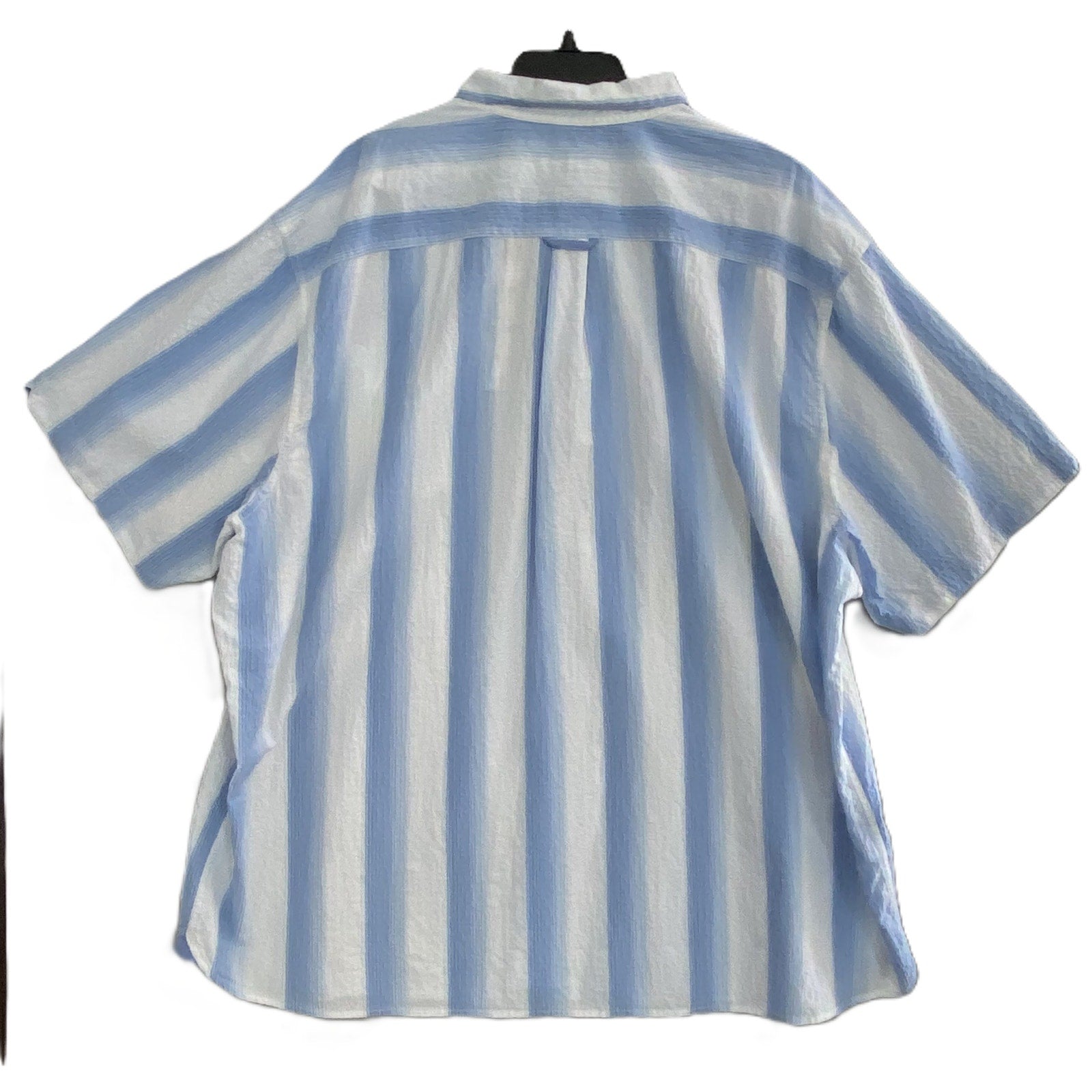 Tommy Bahama Shirt Men's 3XLB Big & Tall Nova Wave Maliblue Stripe Sky Blue