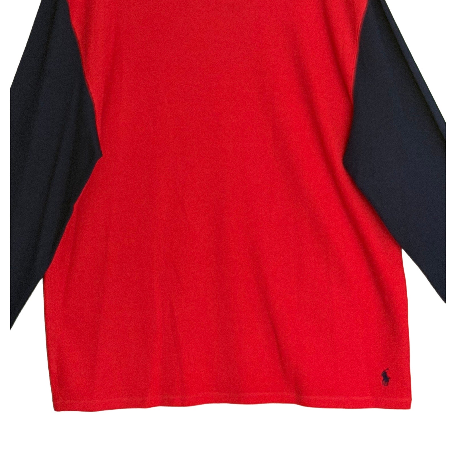 Polo Ralph Lauren Sleepwear Men's XL Crew Neck Long Sleeve Shirt Red Blue
