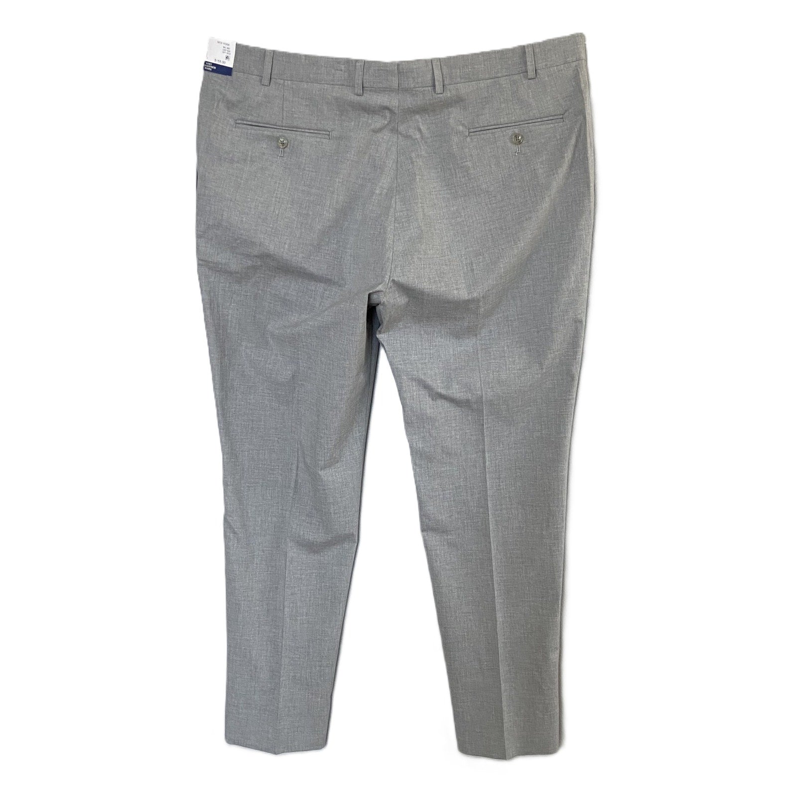 Hart Schaffner Marx Pant Men's 42x30 Dress Pant Platinum New York Fit Gray