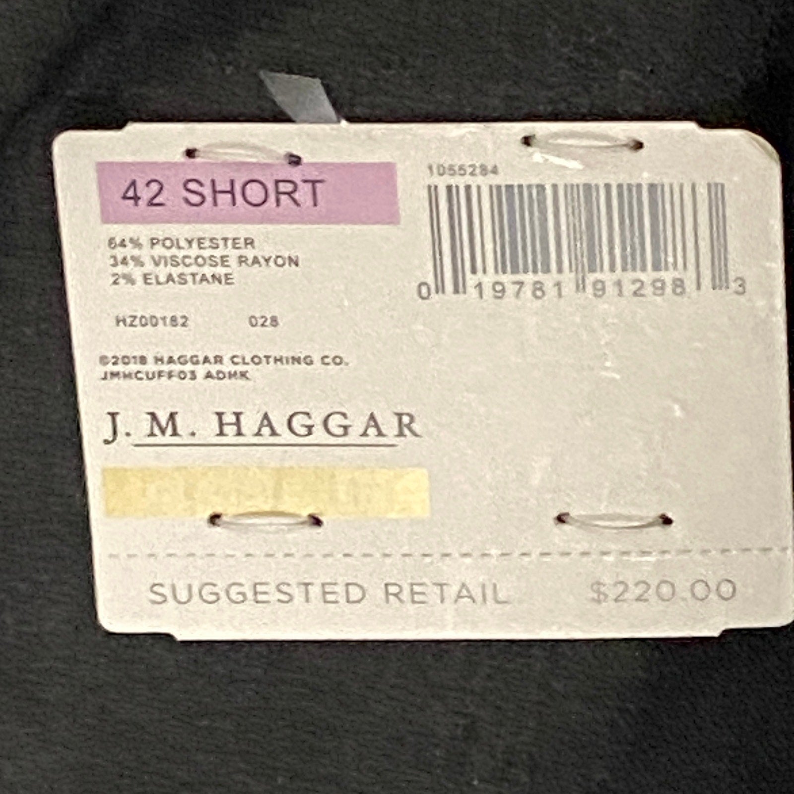 Haggar Suit Jacxket Men's 42S Classic Fit Premium Stretch Charcoal