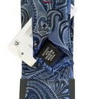 Tommy Hilfiger Men's Tie Paisley Pattern Necktie Blue 3" Silk Blend