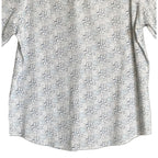 Bugatchi Shirt Men's Large Classic Fit Button-Up Short Sleeve Almond Floral