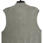 Daniel Cremieux Sweater Vest Men's Large Full Zip Cotton Cashmere Blend Grey Heather