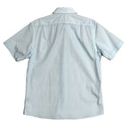 Hart Schaffner Marx Shirt Men's XXL Short Sleeve Comfort Stretch Cotton Blue
