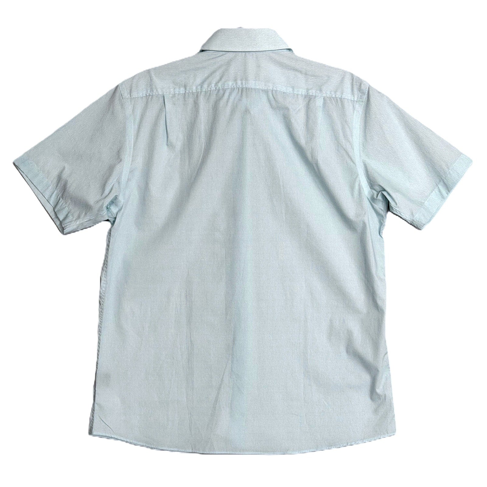 Hart Schaffner Marx Shirt Men's XXL Short Sleeve Comfort Stretch Cotton Blue