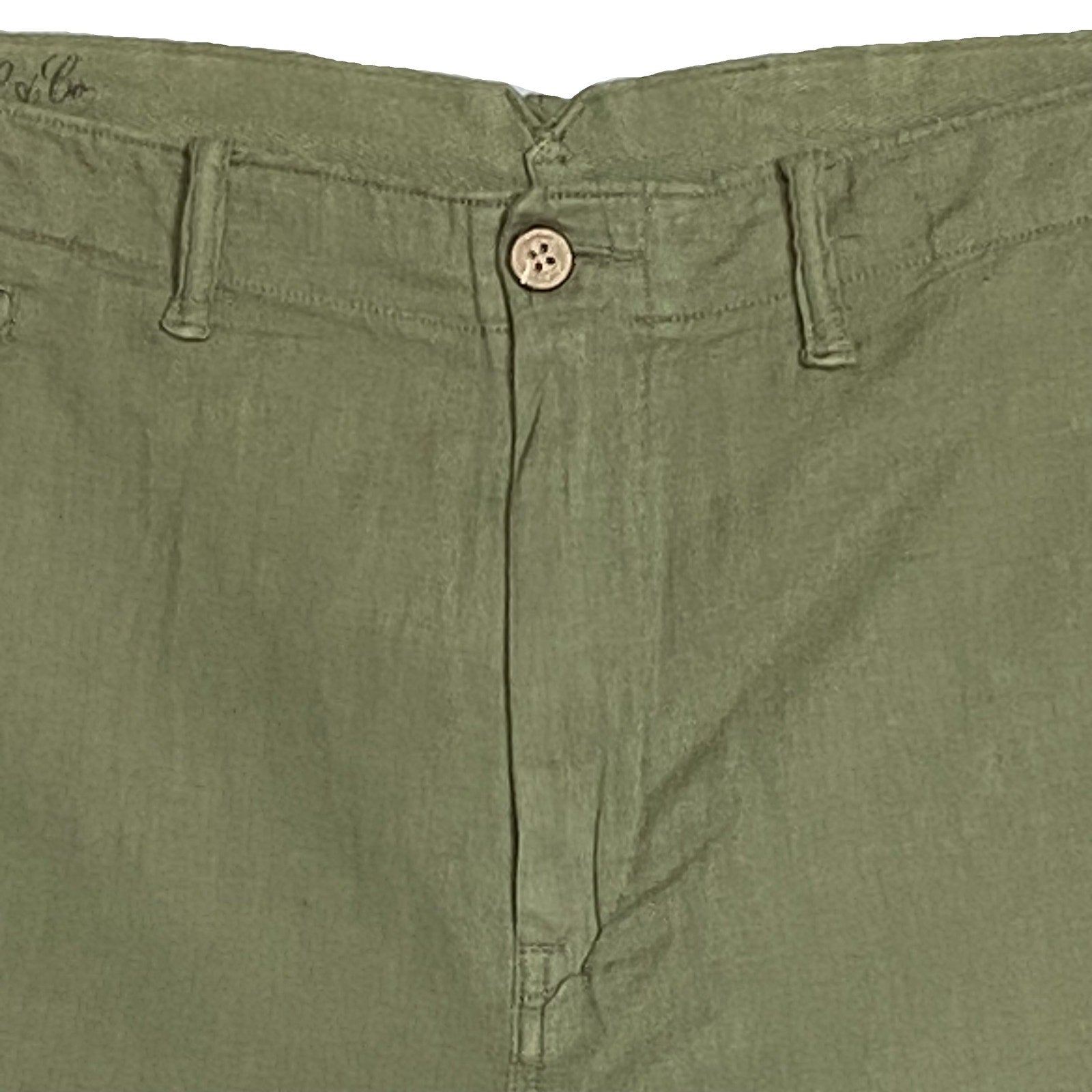 Polo Ralph Lauren Shorts Men's 38W Classic Fit Linen Blend Flat Front Green