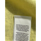 Polo Ralph Lauren Shirt Men's Small Classic Fit Short Slv Linen Blend Yellow