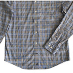 Johnnie-O Shirt Men's Small Long Sleeve Button Down Blue & Gray Plaid