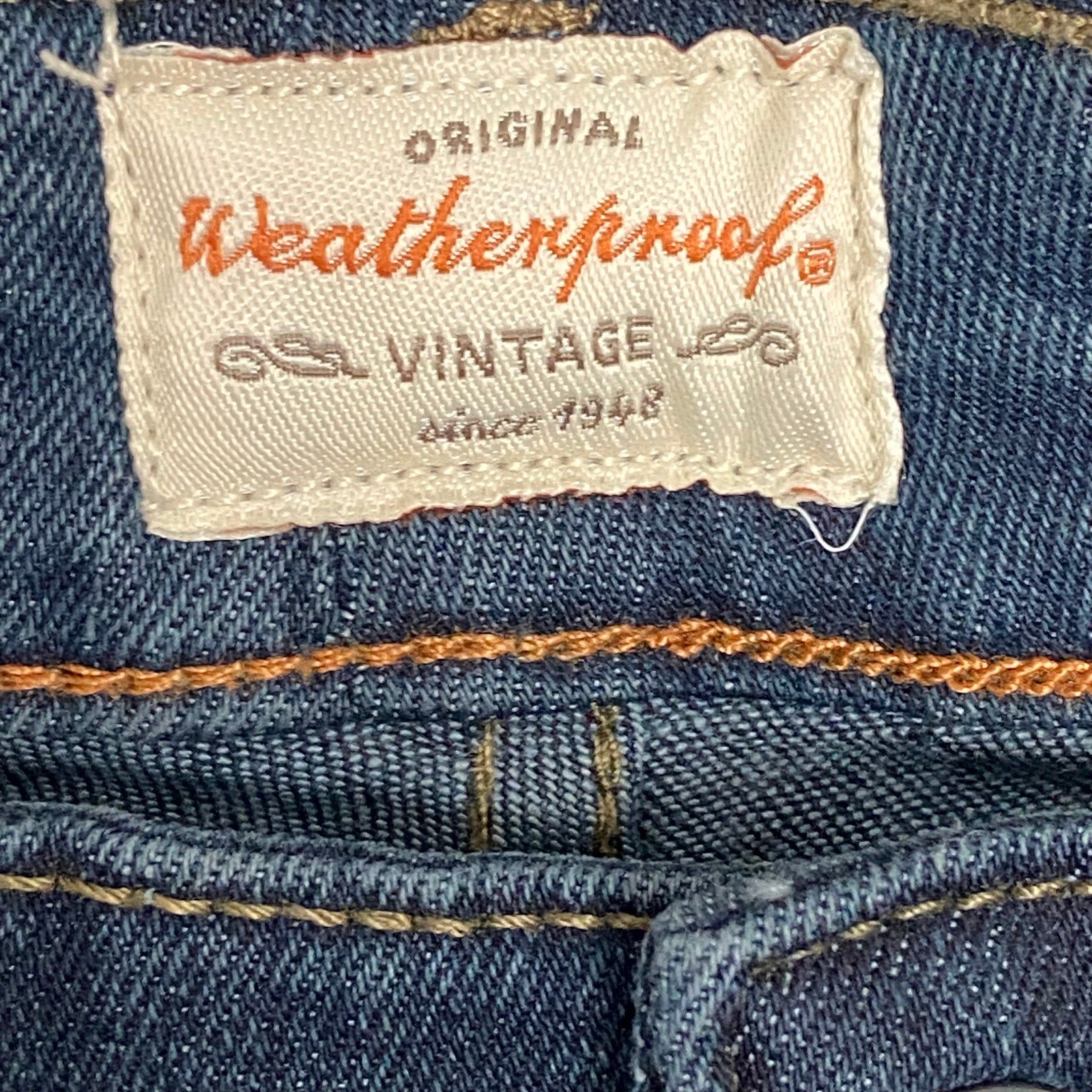 Weatherproof Vintage Men's 40x34 Slim Fit Vintage Soft-Lux Blue Denim Jeans