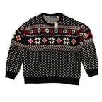 Polo Ralph Lauren Men's XXL Snowflake Cotton Cashmere Sweater Black