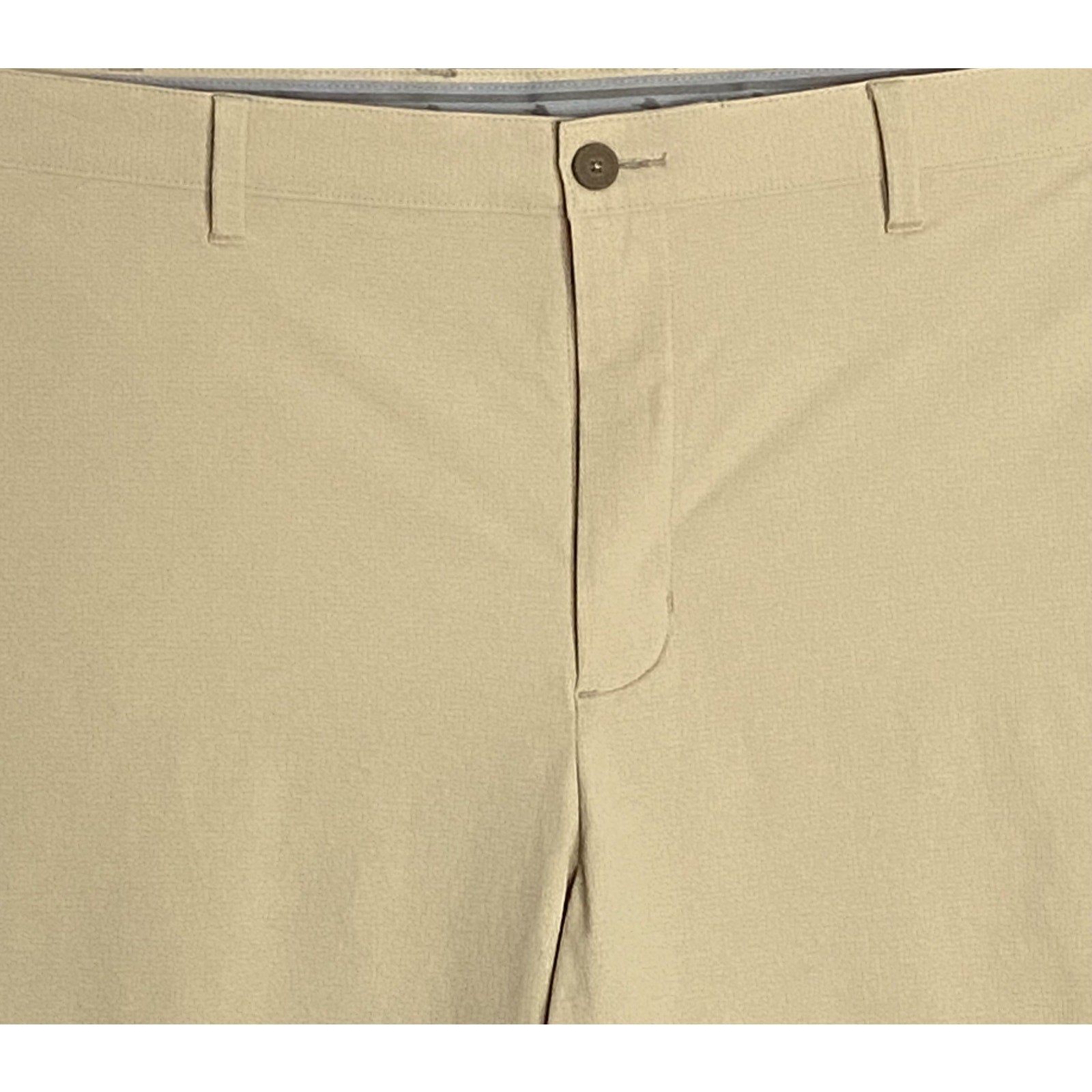 Tommy Bahama Men's 46RG x 10 "Chip Shot Short" Fog Beige 5-Pocket Stretch