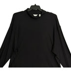 Daniel Cremieux Mock Neck Shirt Signature Solid Interlock Men's XXL Black