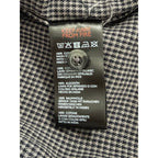 BDG Button-Up Shirt Men's XL Long Sleeve Gray Micro-Houndstooth