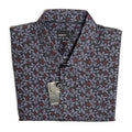 Quieti Button-Up Shirt Men's XXL Long Sleeve Stretch Cotton Black Red Floral
