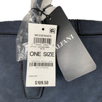 Alfani Messenger Bag Adjustable Cross Body Strap Faux Suede Blue