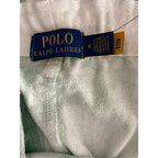 Polo Ralph Lauren Shorts Men's Medium Fleece Shorts Drawstring Green White NEW
