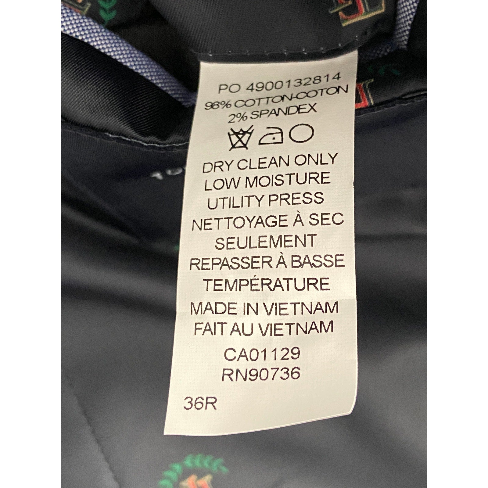 Tommy Hilfiger Sport Coat Men's 36R THFlex Blue Corduroy Cotton Stretch