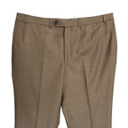 Daniel Cremieux Dress Pant Men's 44L Traveler Raw Hem Comfort Waist Tan