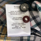 Tommy Bahama Casual Shirt Men's Small Coastline Cord Check Featherstone