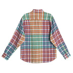Tommy Bahama Shirt Men's Medium "Barbados Breeze Stretch" Plaid Linen Blend