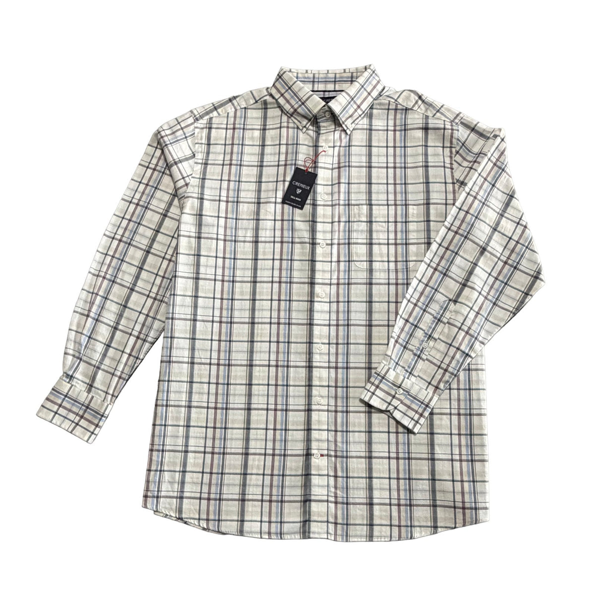 Daniel Cremieux Dress Shirt Men's XLT Big & Tall Button-Down Stretch Check