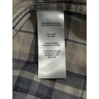 Travis Mathew Flannel Shirt Men's Small Cloud Collection Gray Plaid