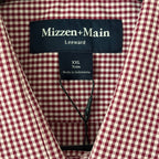 Mizzen+Main Shirt Men's XXL Leeward Trim Fit Long Slv Mulberry Ian Gingham