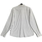 Michael Kors Dress Shirt Men's XXL Slim Fit Long Sleeve Stretch White Geo