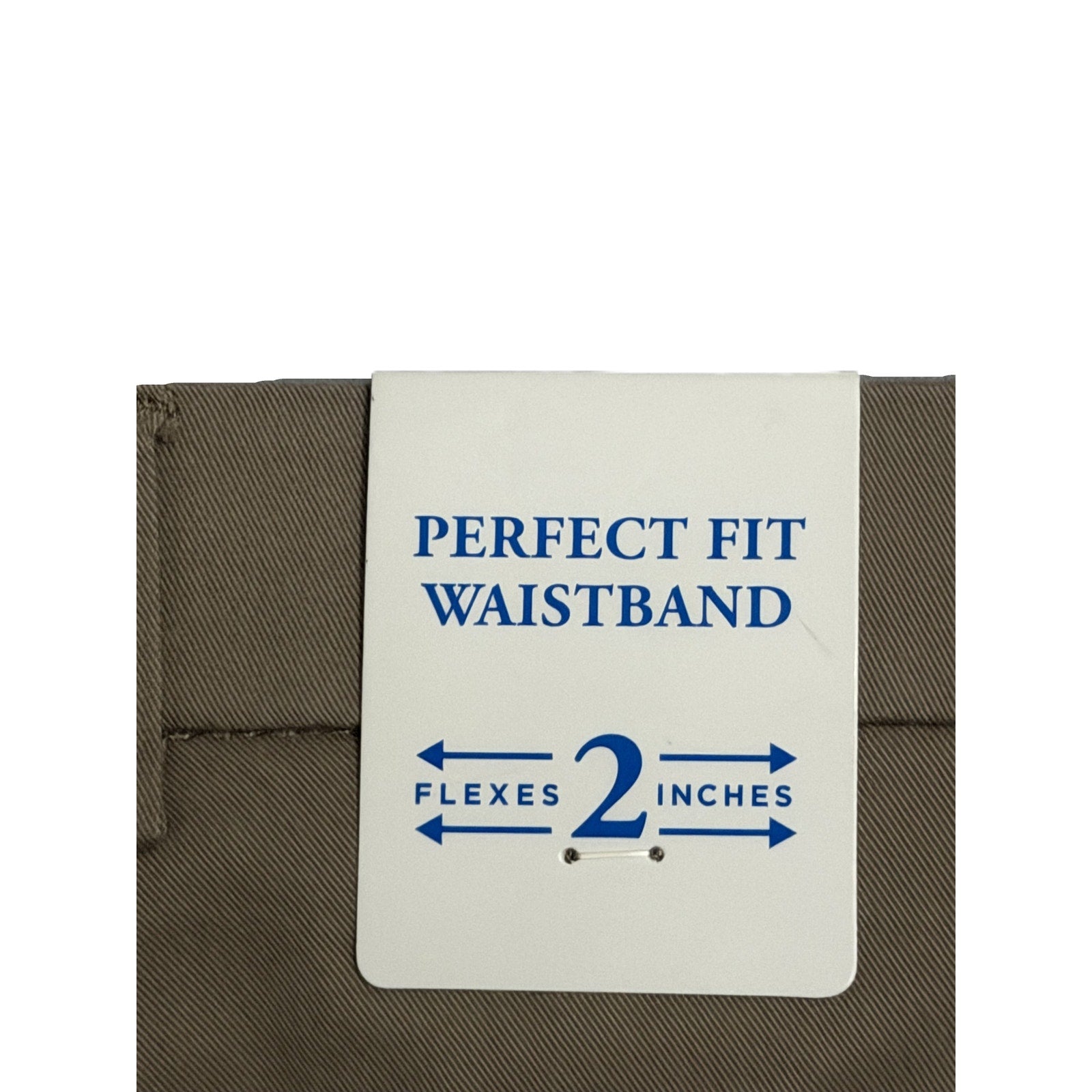 Haggar Premium Soft Chino Men's 32"x34" Twill Pant Straight Fit Medium Khaki