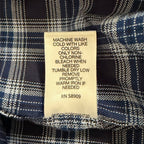 Daniel Cremieux Dress Shirt Men's 4XB Big & Tall Button-Down Stretch Dark Navy Plaid