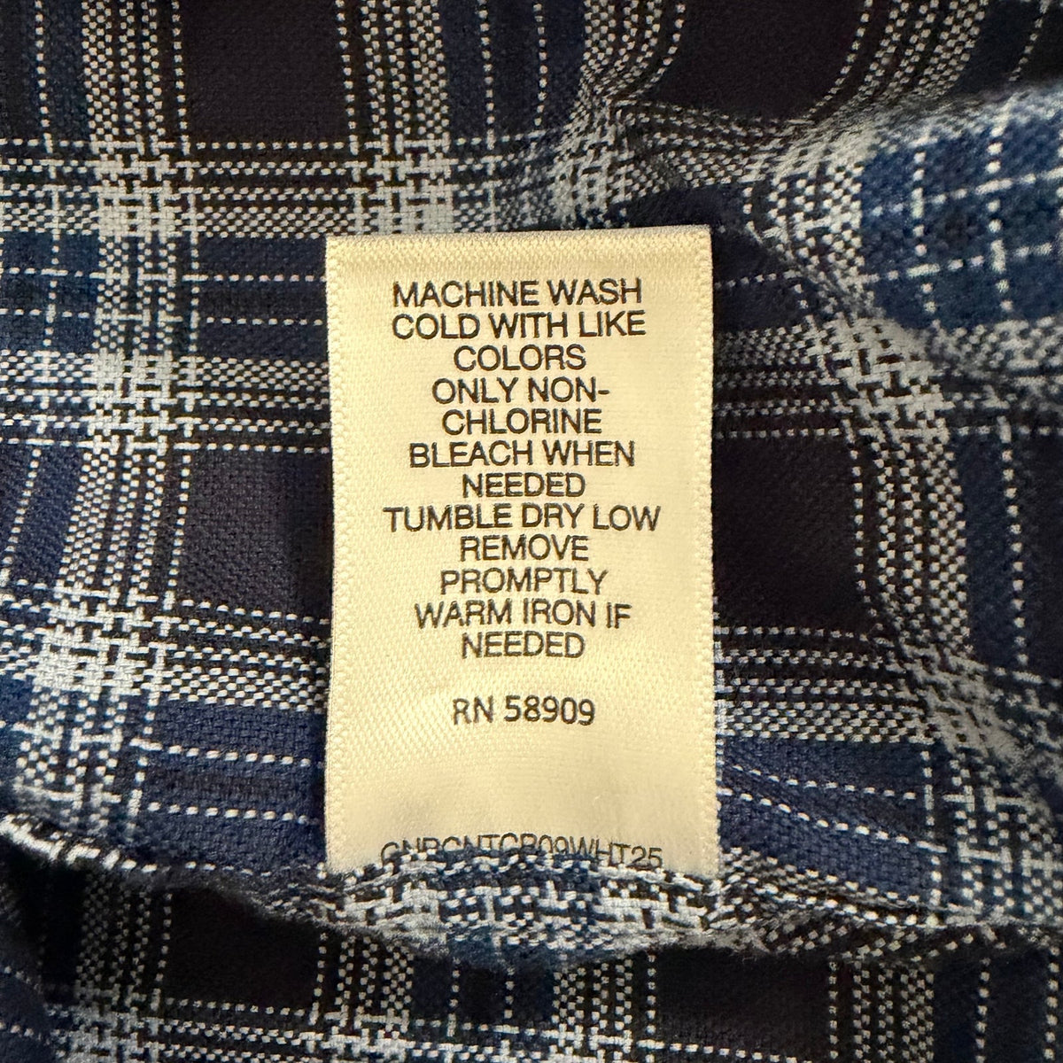Daniel Cremieux Dress Shirt Men's 4XB Big & Tall Button-Down Stretch Dark Navy Plaid