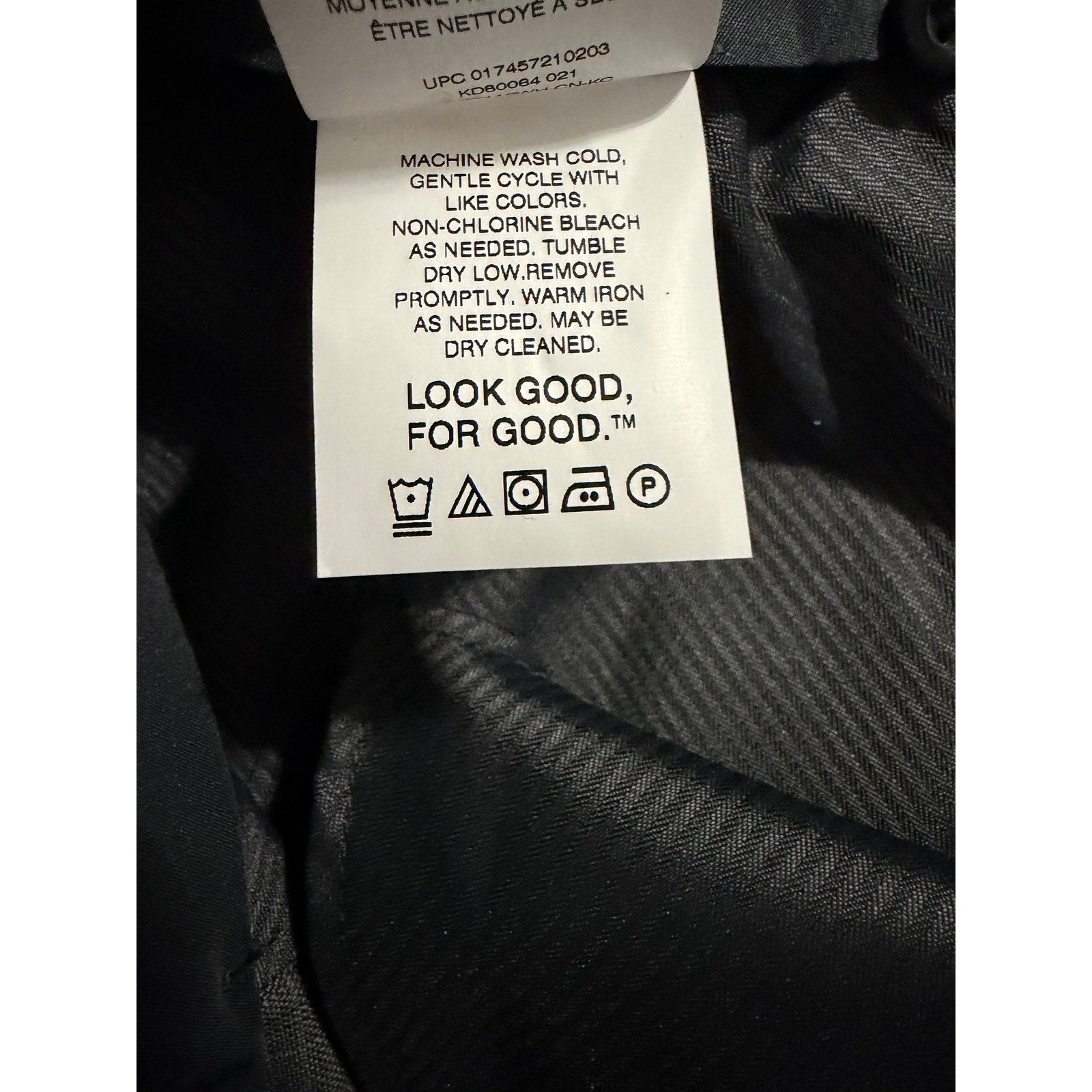 Kenneth Cole Dress Pants Men's 32"x29" Stretch Slim Fit Heather Gray Plaid
