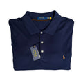 Polo Ralph Lauren Shirt Men's 3XLT Long Sleeve Cotton Polo Navy Blue