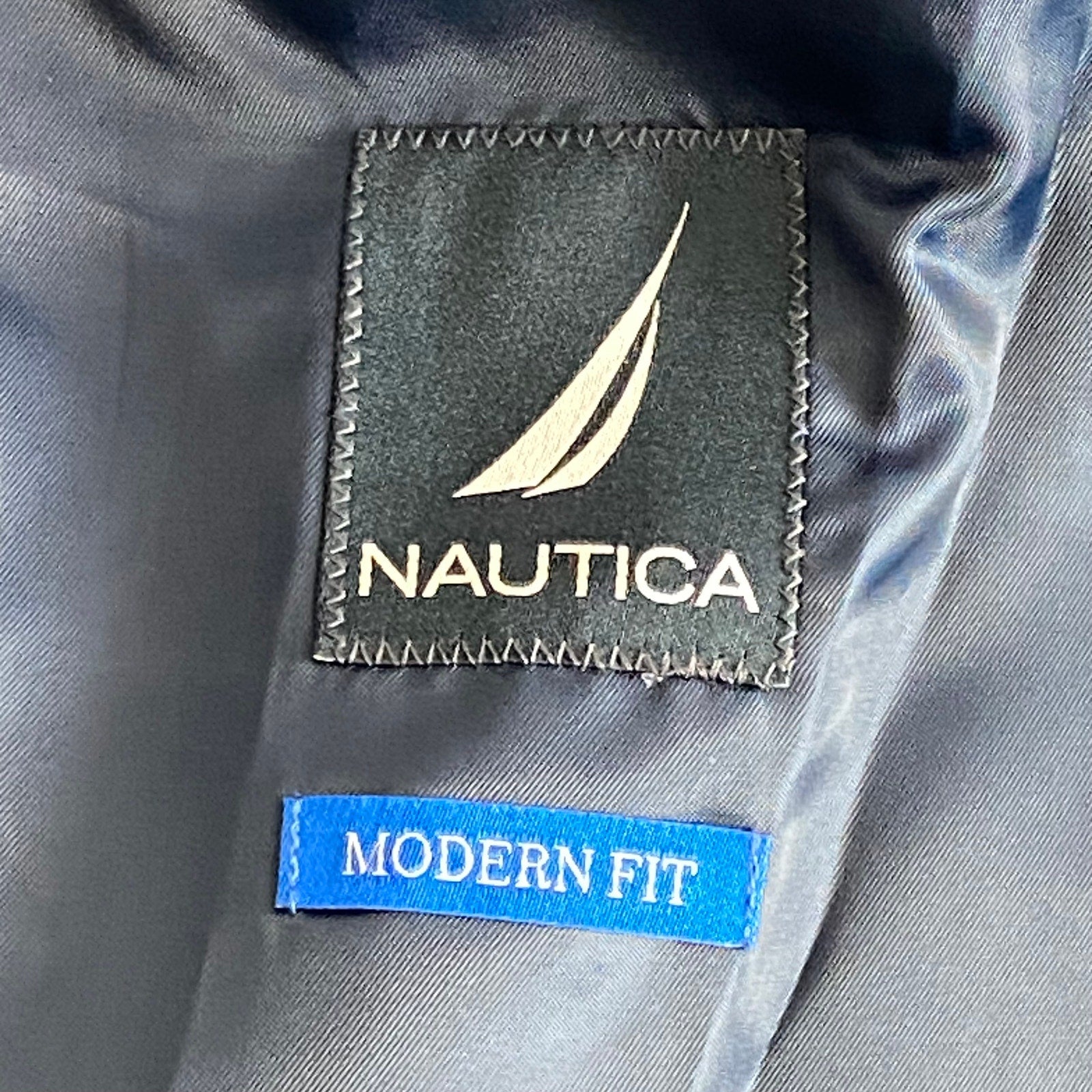 Nautica Sport Coat Men's 40 Long Corduroy Sport Coat Modern Fit Navy Blue