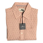The Normal Brand Shirt Men's Small Short Sleeve Button-Up Copper Dobby